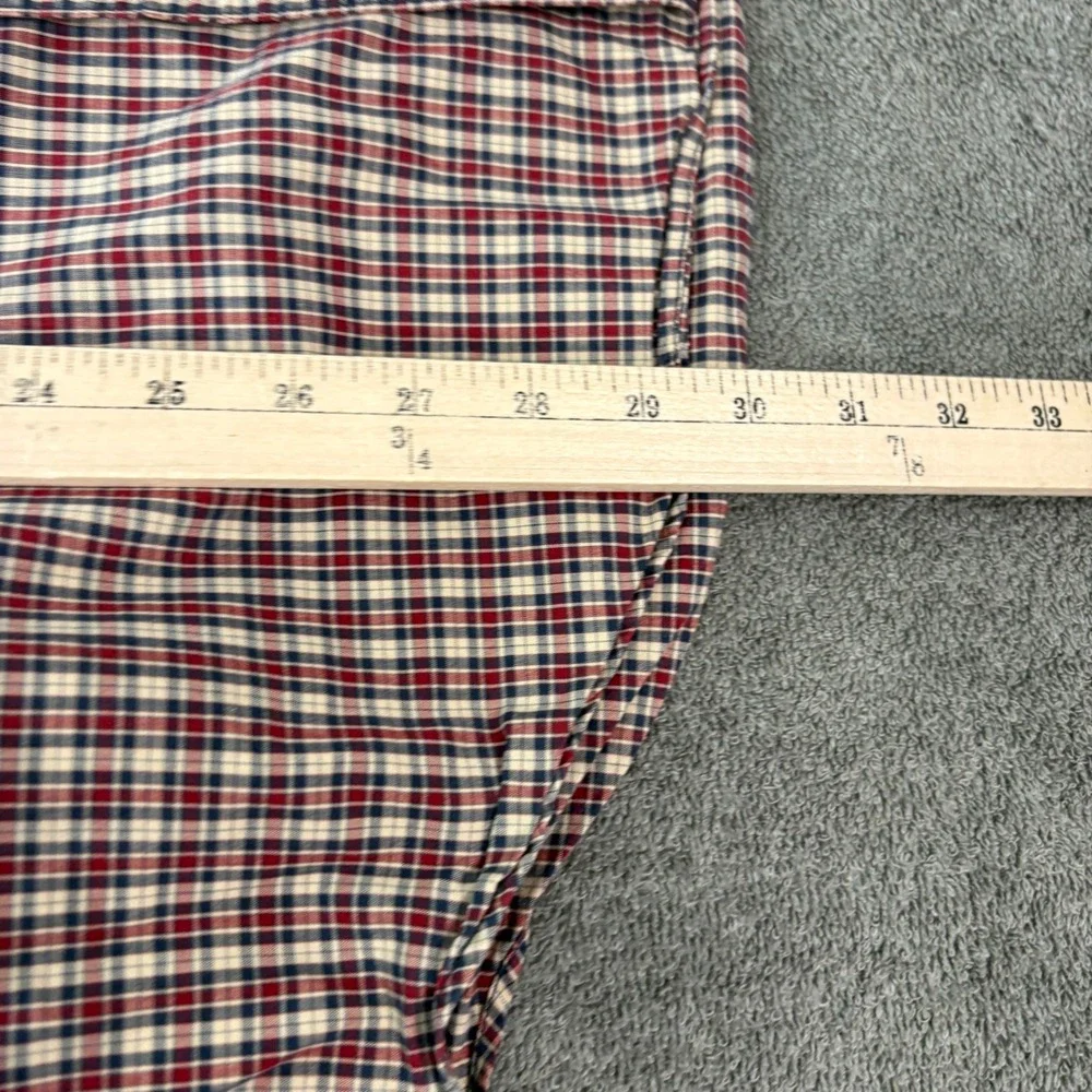 Carhartt Button Down Shirt Mens Medium Red Plaid Long Sleeve Cotton Casual Work